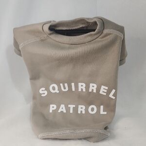 Squirrel Patrol Dog Shirt - Tan Small